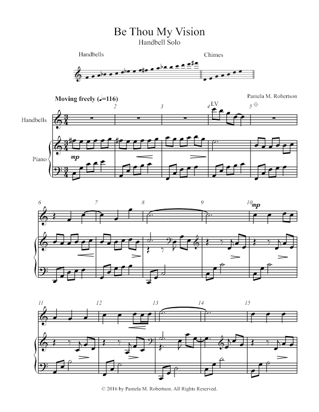 Be Thou My Vision - Handbells and Piano