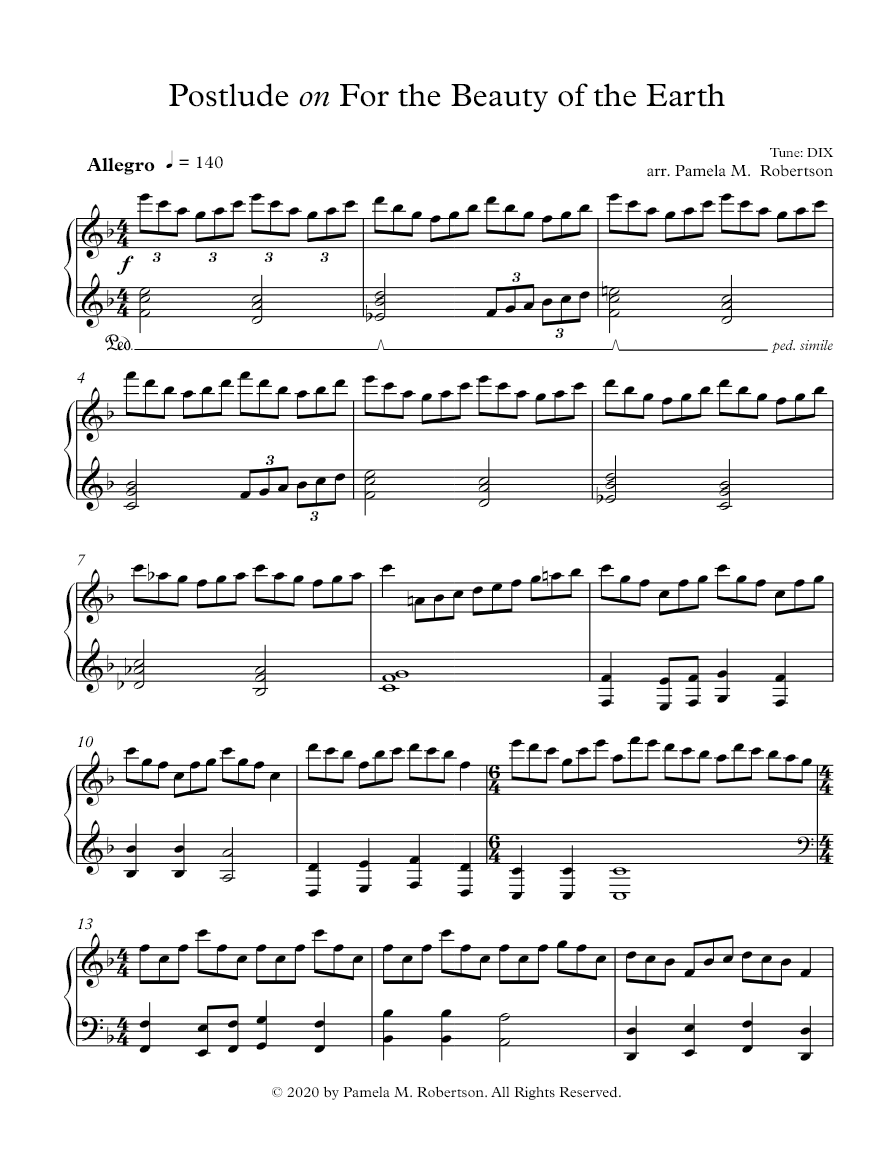 For the Beauty of the Earth