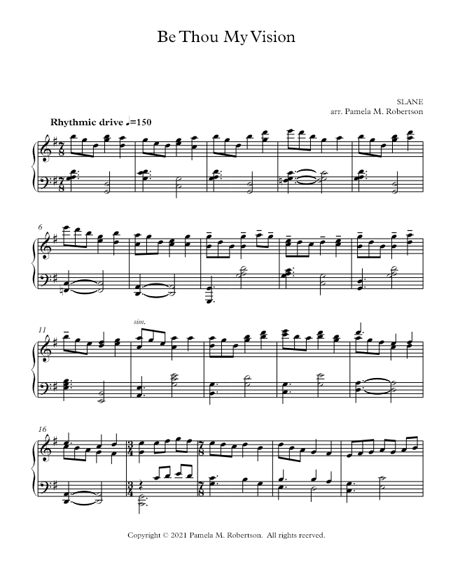 Be Thou My Vision - Advanced Piano Solo