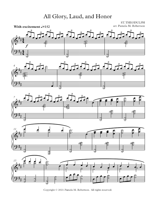 All Glory Laud, and Honor