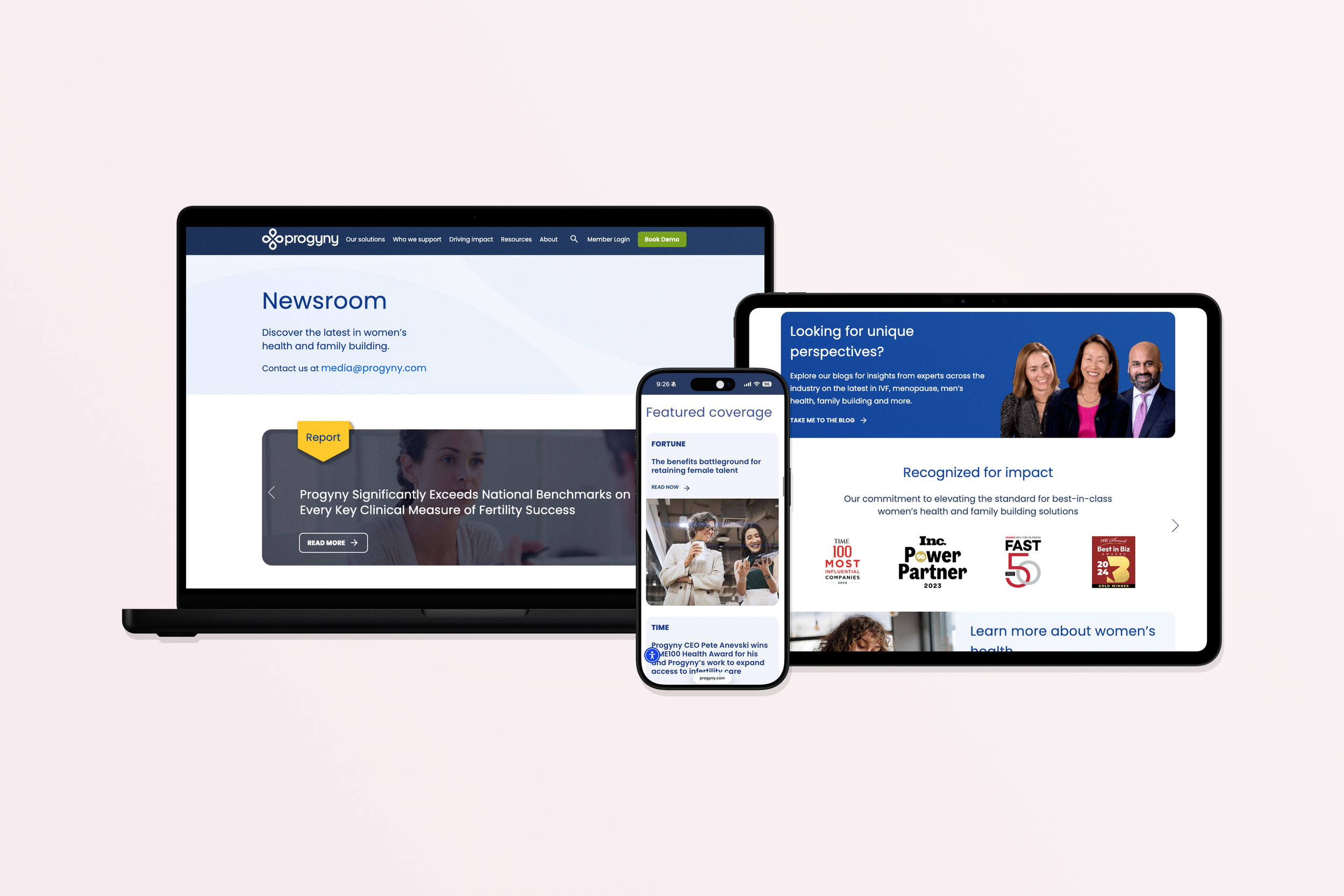 Newsroom & DocTalk Web Layout