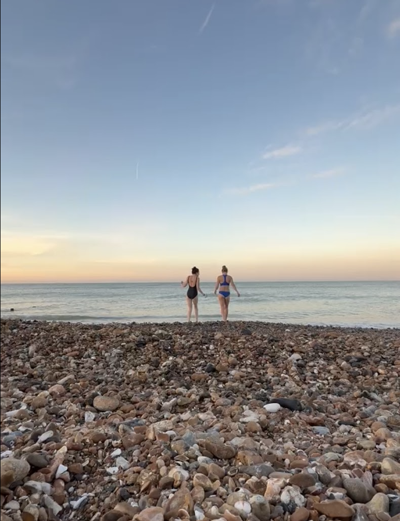 Sea swims are optional 