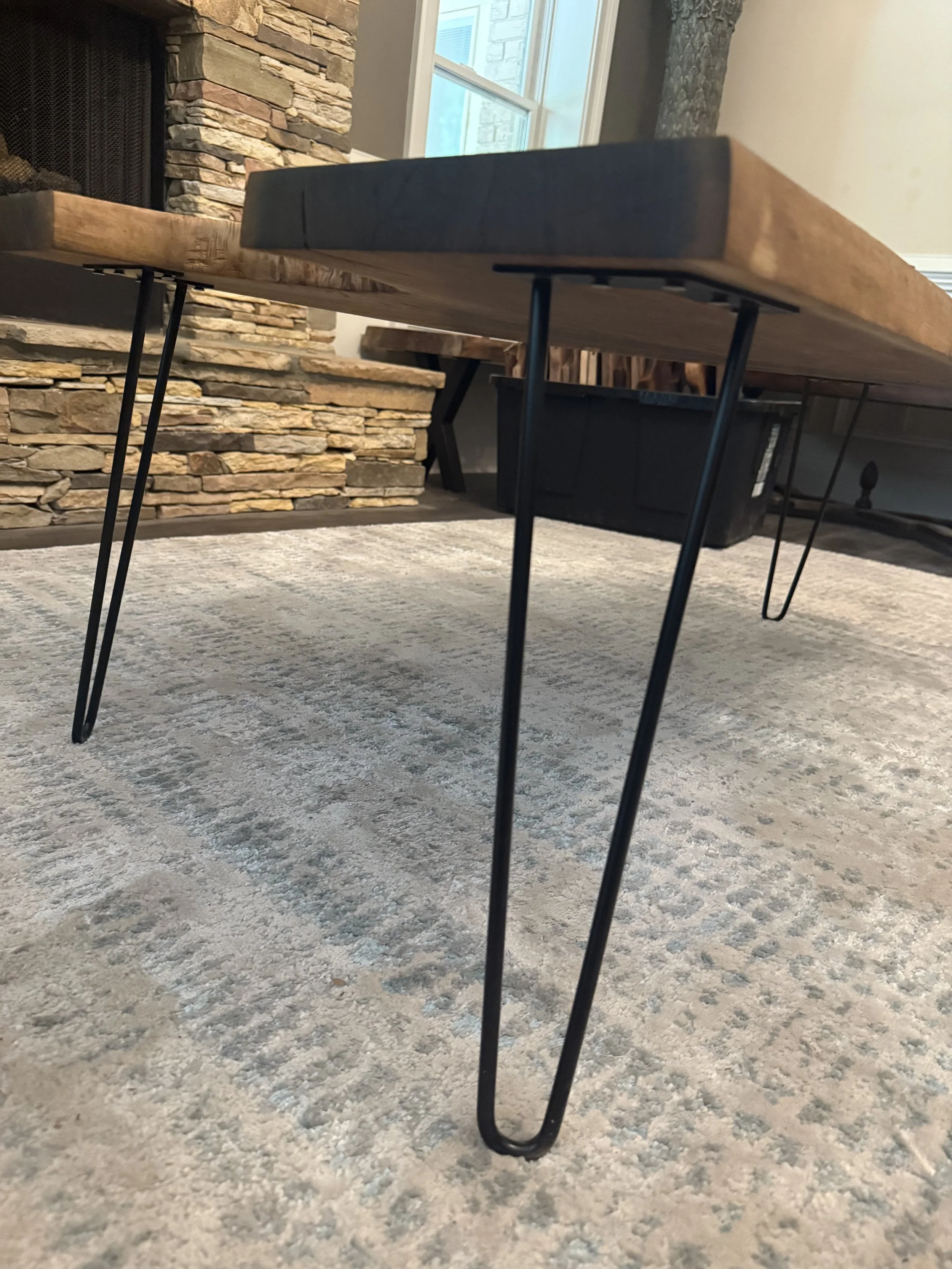 Black Walnut with Black Epoxy Coffee Table