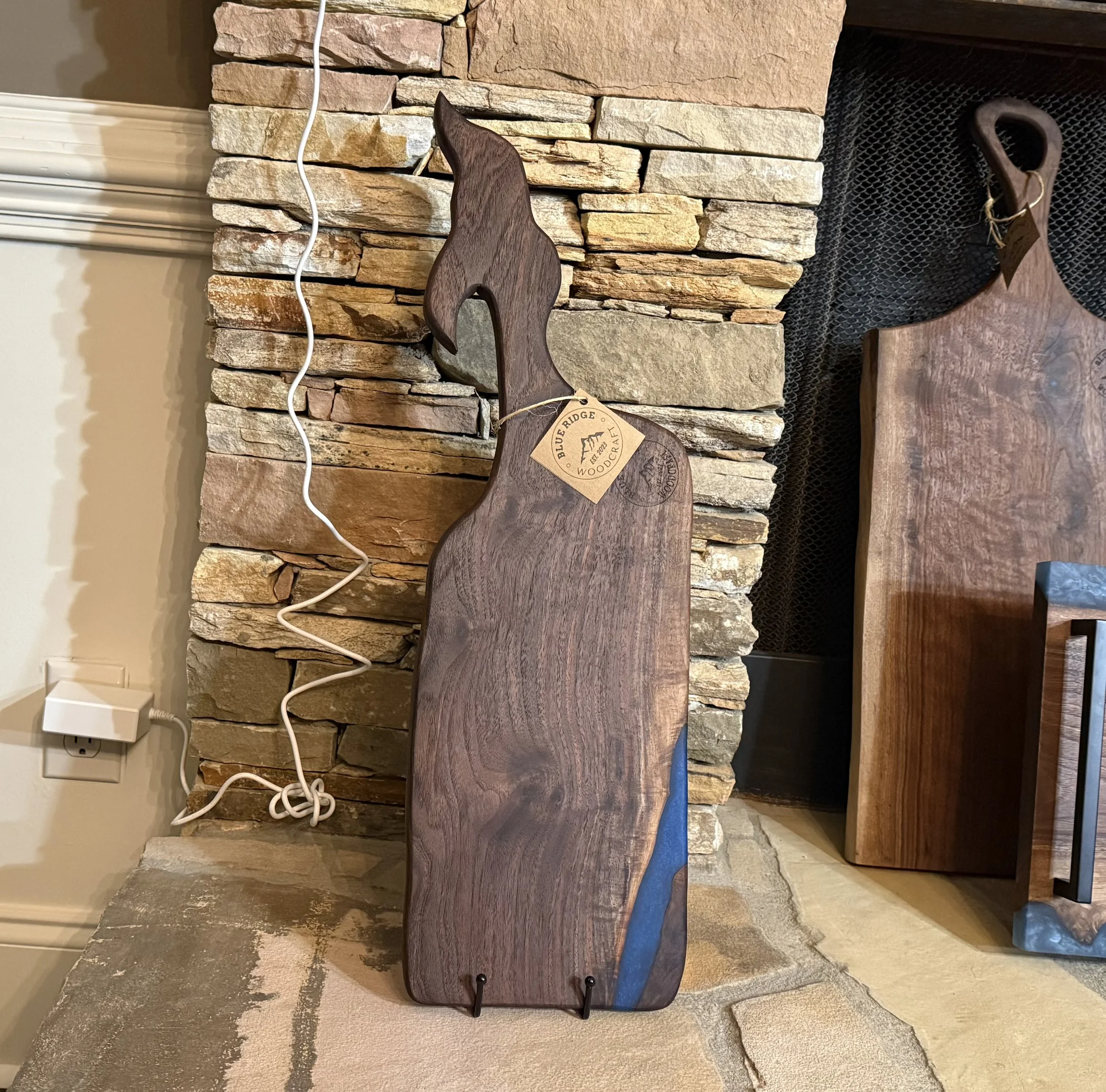 Black Walnut Whale Charcuterie Board