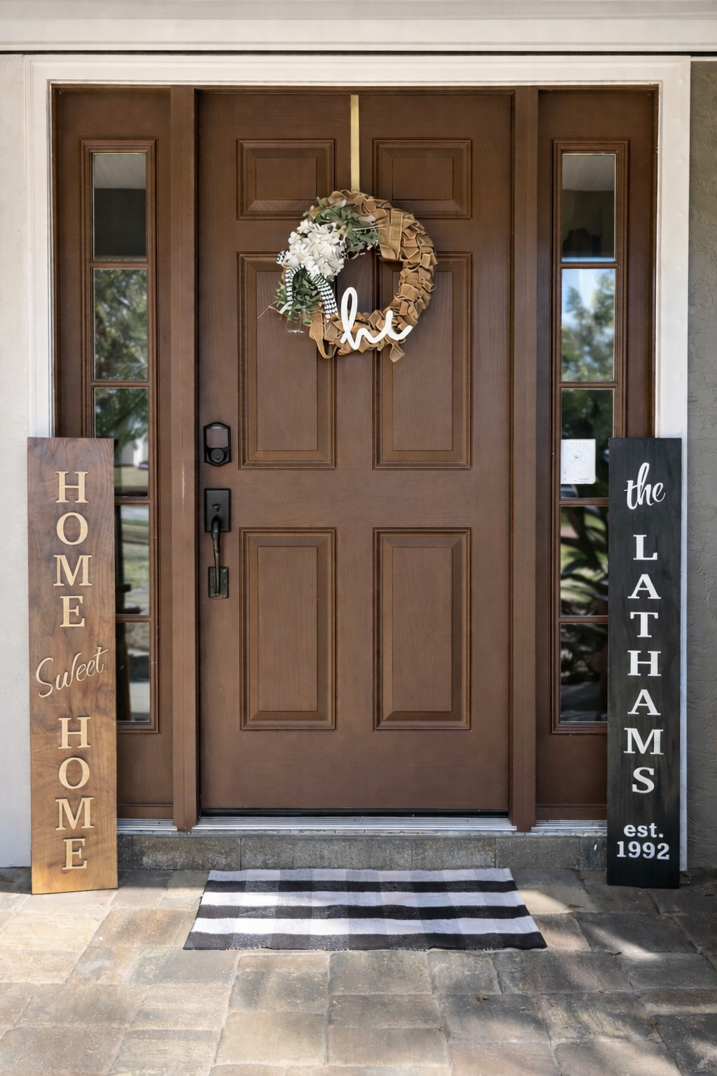 Personalized Double-Sided Porch Sign