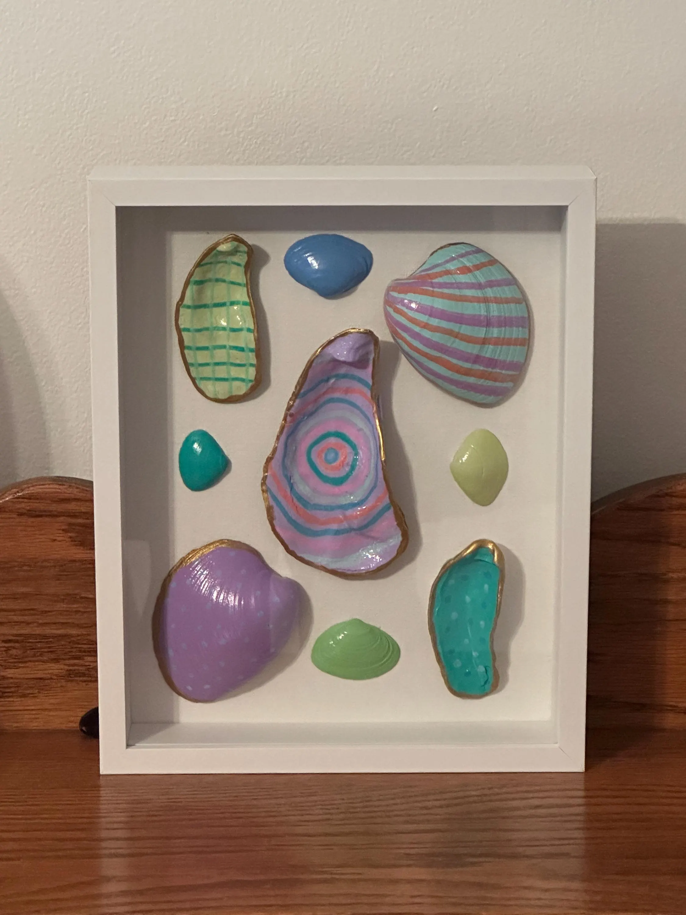 Hand-Painted Happy Shells