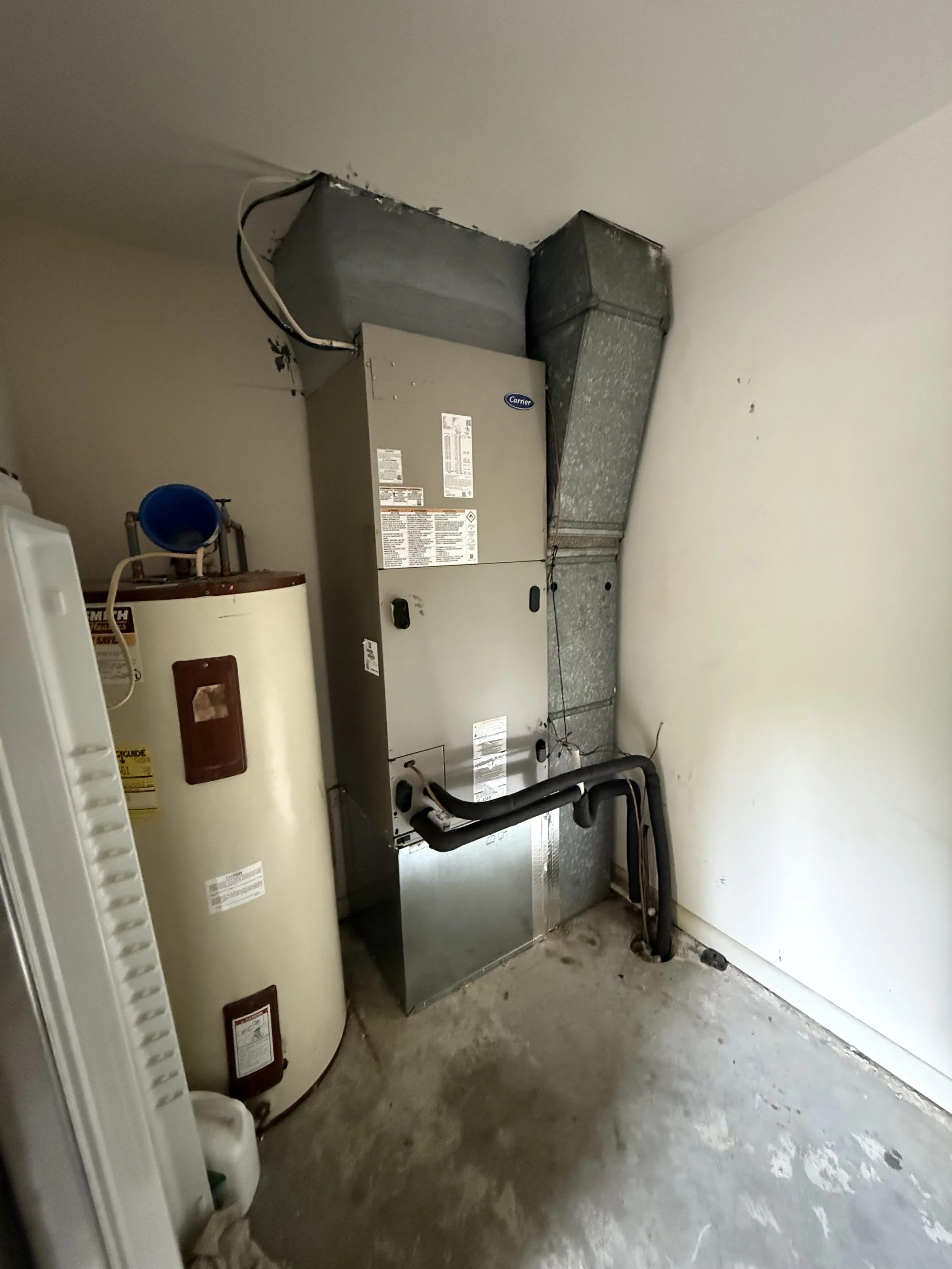 Carrier up flow Install