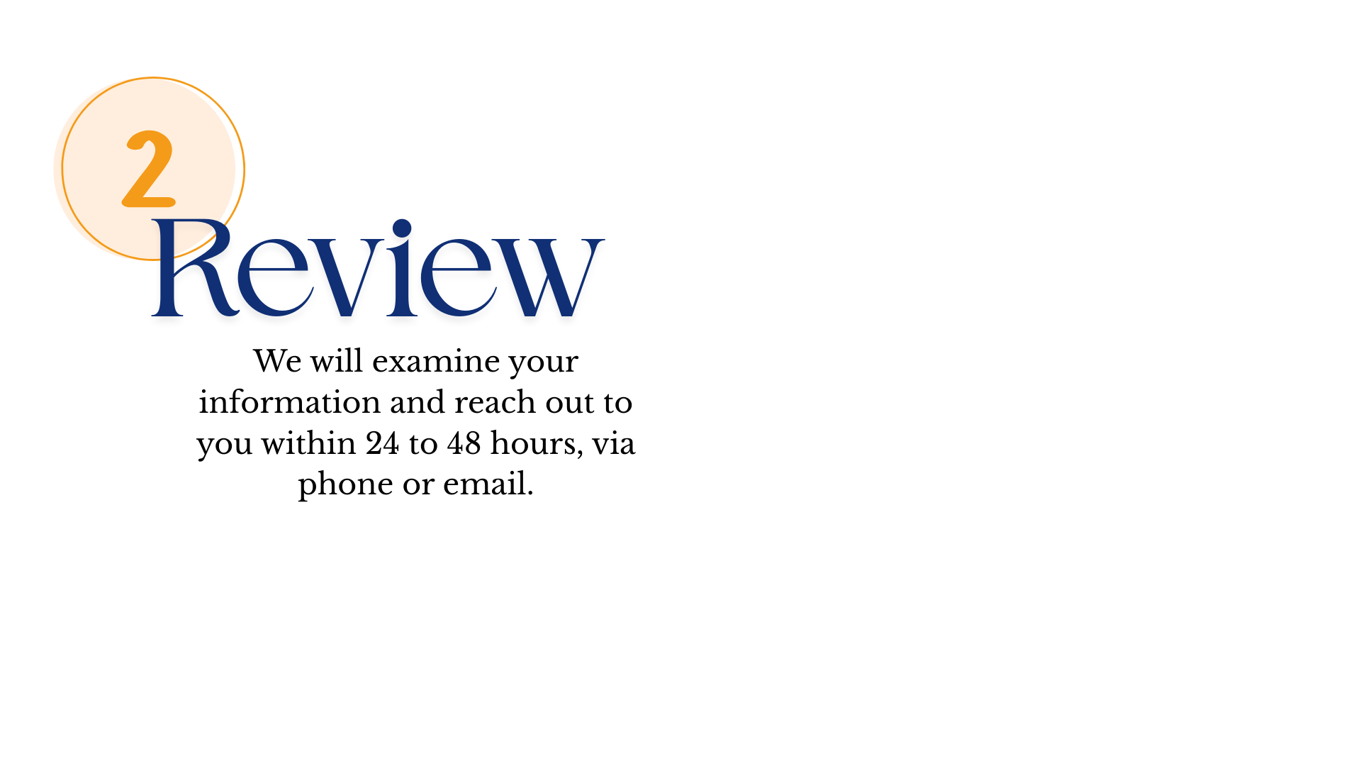 Title slide with large text that says '2 Review'