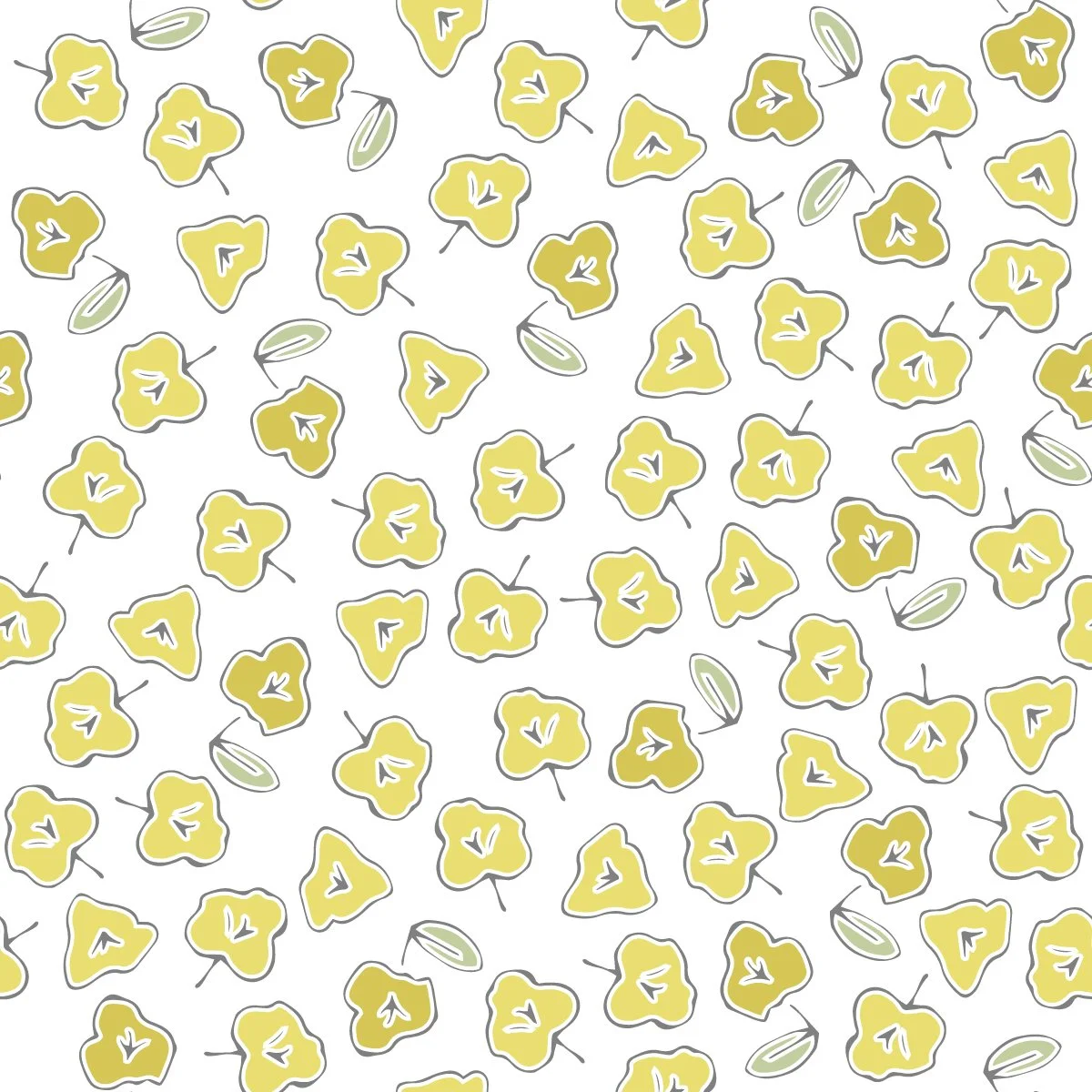 LIttle Yellow Flowers on White.jpg