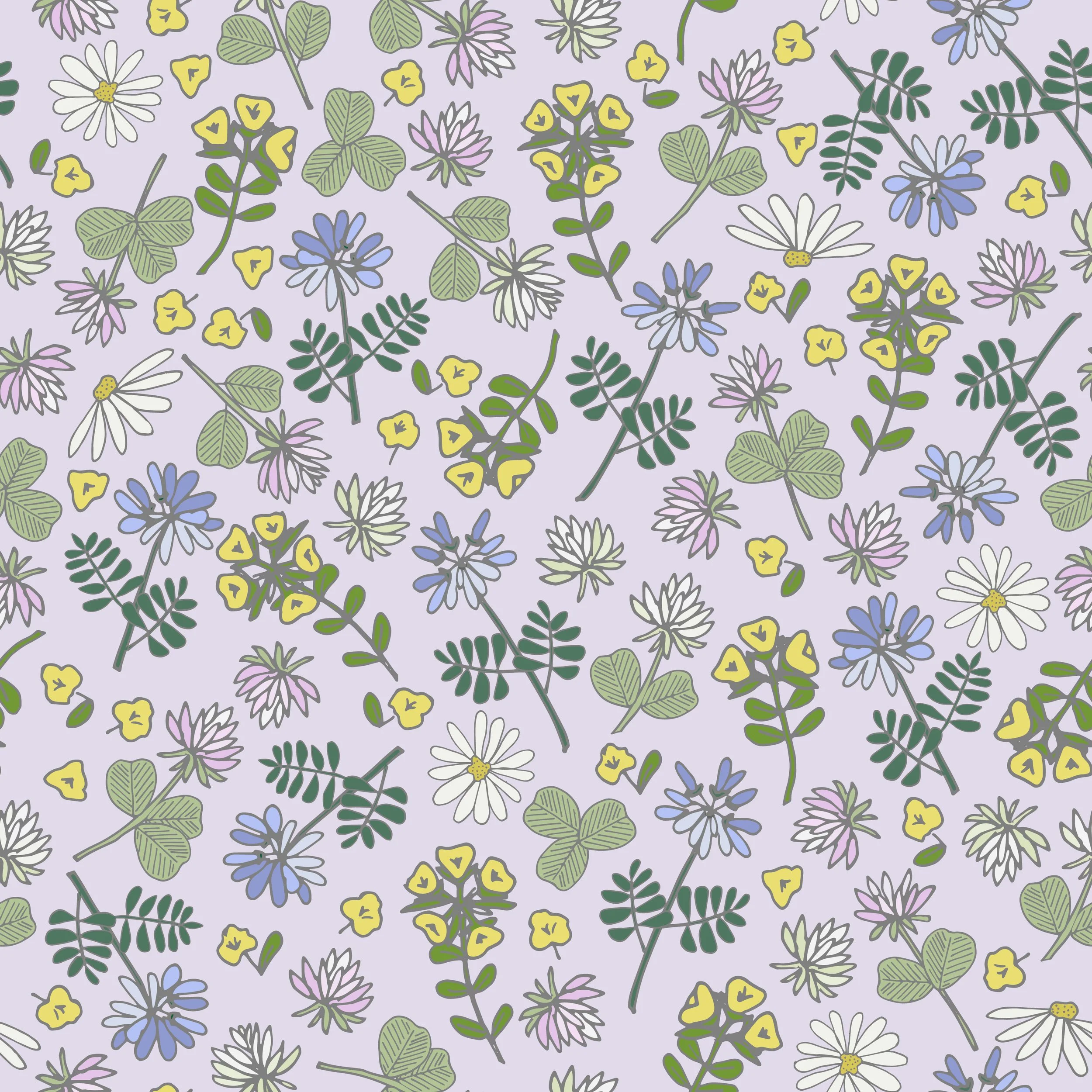 Clovers & Wildflowers on Lavender.jpg