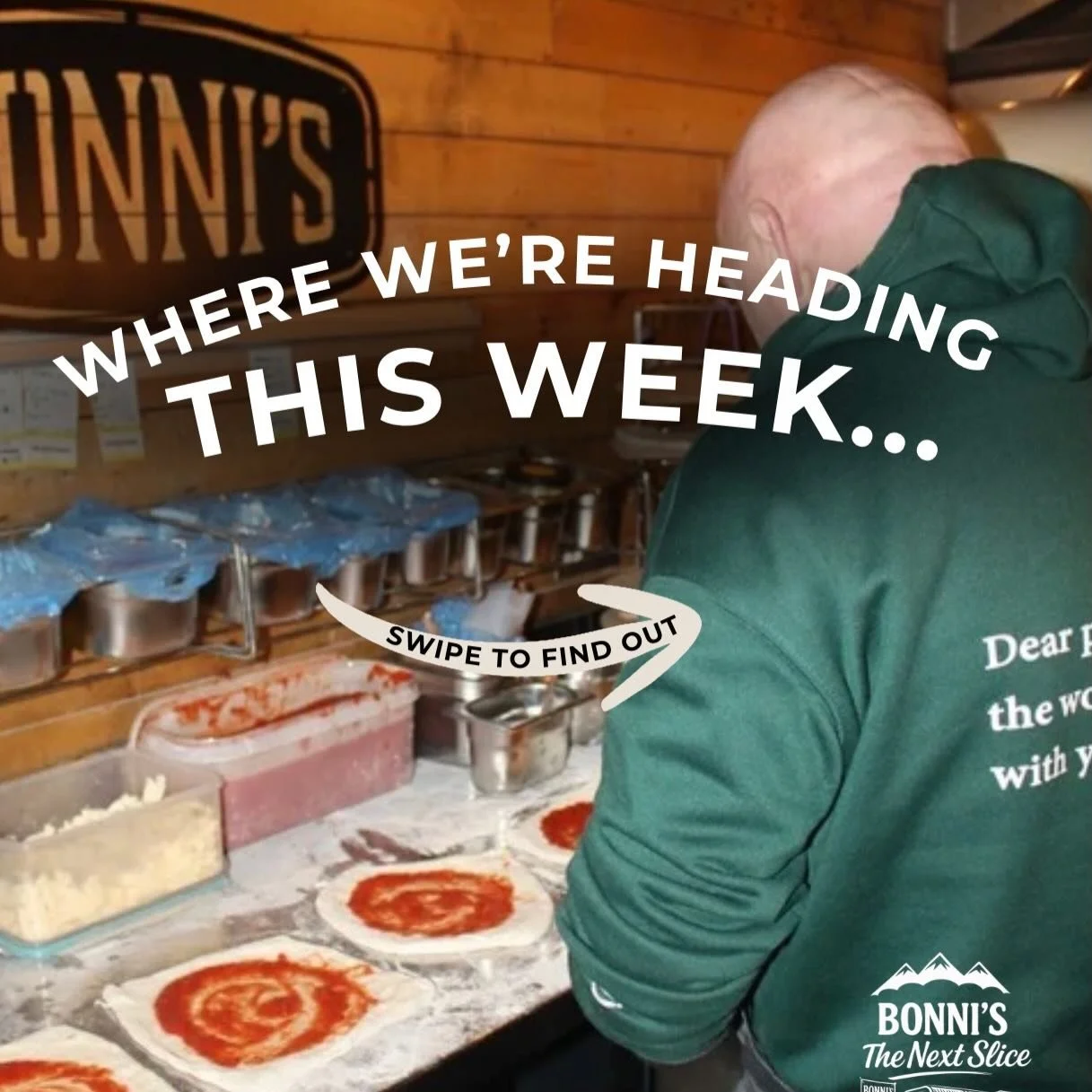 Where we&rsquo;re headed next week! 🍕🔥

We&rsquo;re officially back on the road and ready to go.
Last week&rsquo;s support honestly blew us away, thank you so much 🫶

If you loved your pizzas (or missed out 👀), make sure you book your pizza slot 