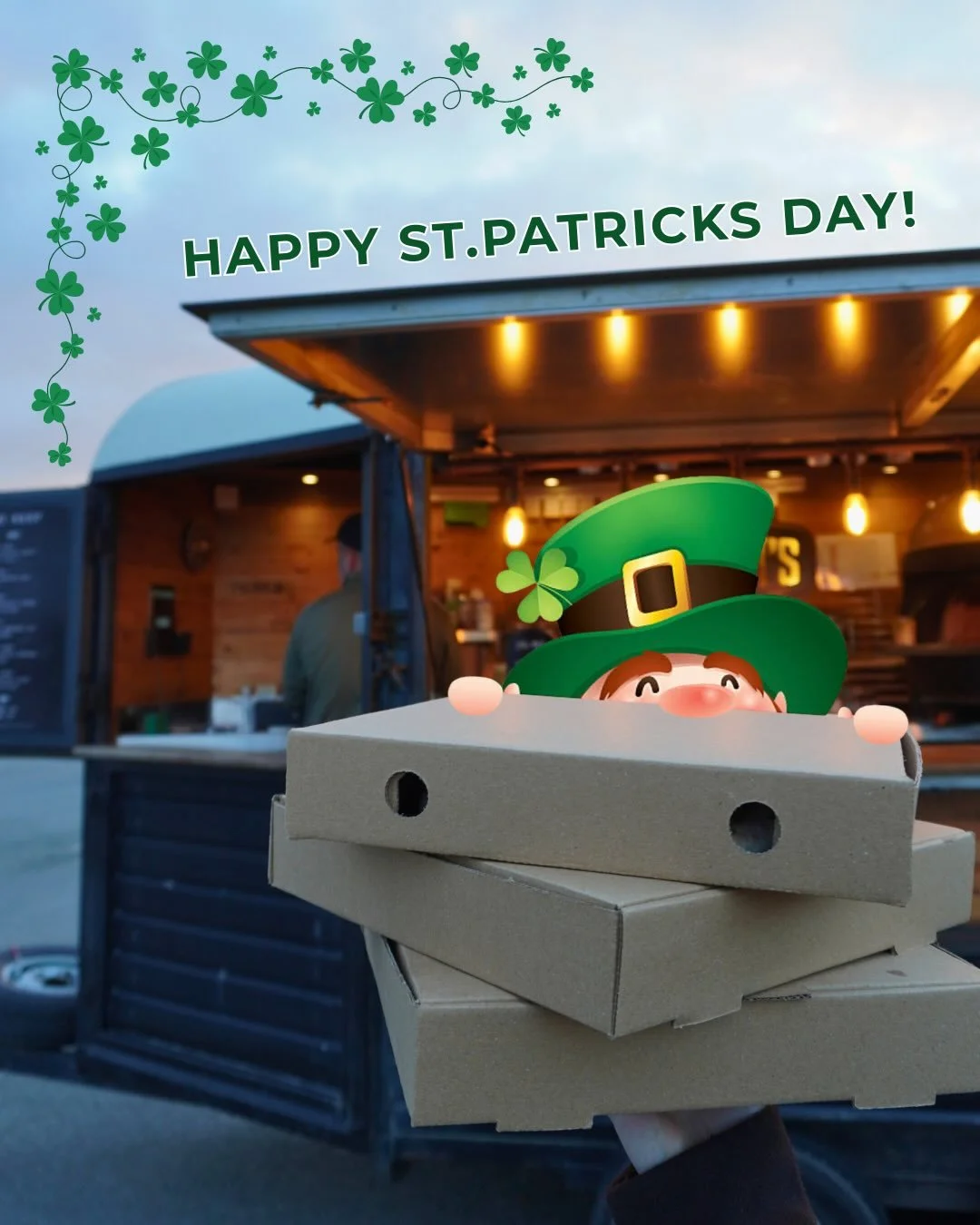 🍀🍕 It&rsquo;s a BIG week for Bonni&rsquo;s Pizza!

Kicking things off today with a little Irish cheer for St. Paddy&rsquo;s Day 🇮🇪 &mdash; because you don&rsquo;t have to be Irish to celebrate, just bring your appetite! Come find us at Mynydd Mos