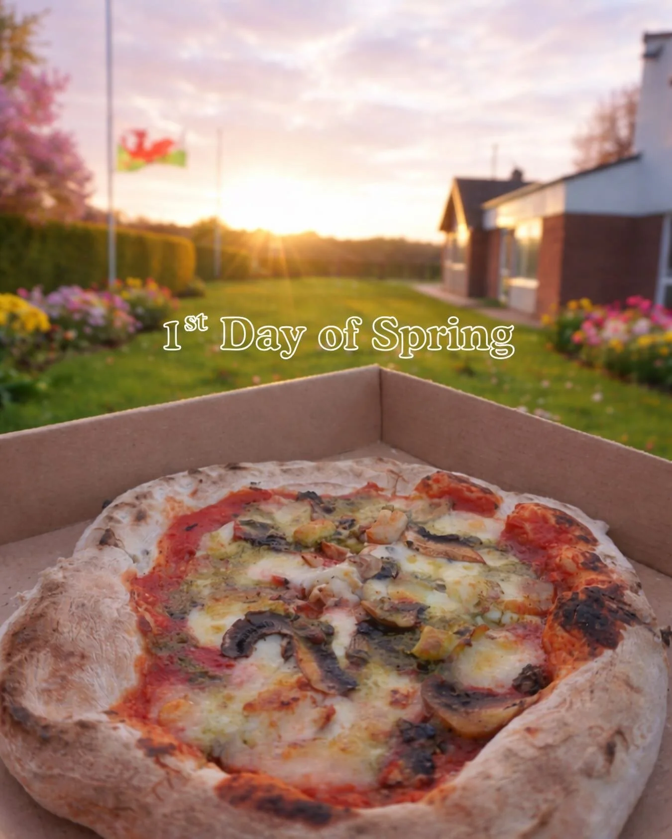 Spring has sprung and we&rsquo;re soaking up every golden second 🌸☀️🍕

Bonni&rsquo;s Pizza is parked up tonight at Town Square, Caerwys and Northop Cricket Club. Here&rsquo;s to longer evenings, lighter skies, and the smell of fresh pizza in the ai