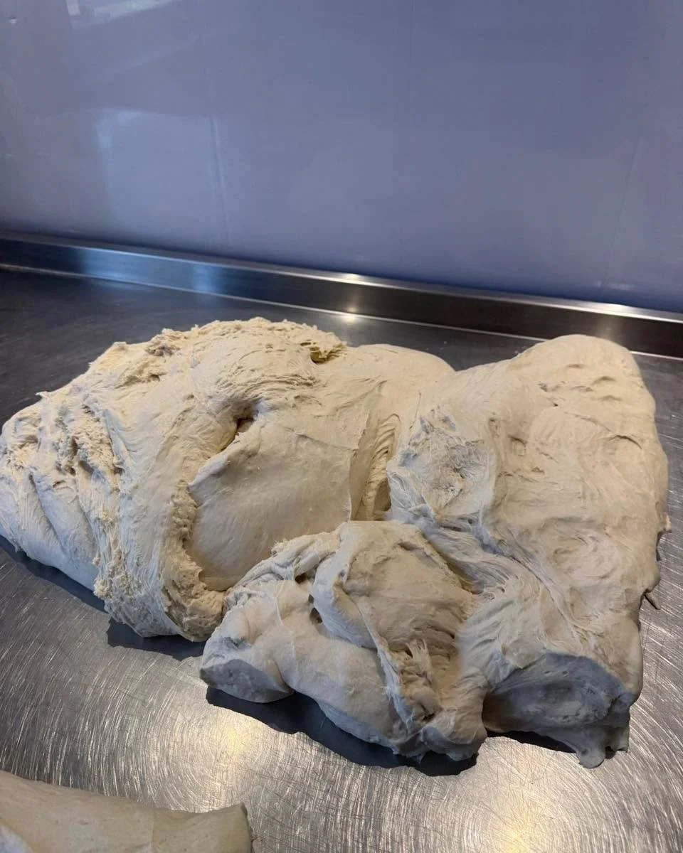 Putting our new learning into practice with some tweaks. Let us know what you think!! 
#dough #pizzadough #bonnis #pizza #bonnispizza #doughpost #localbusiness #viral #targetaudience #caerwys