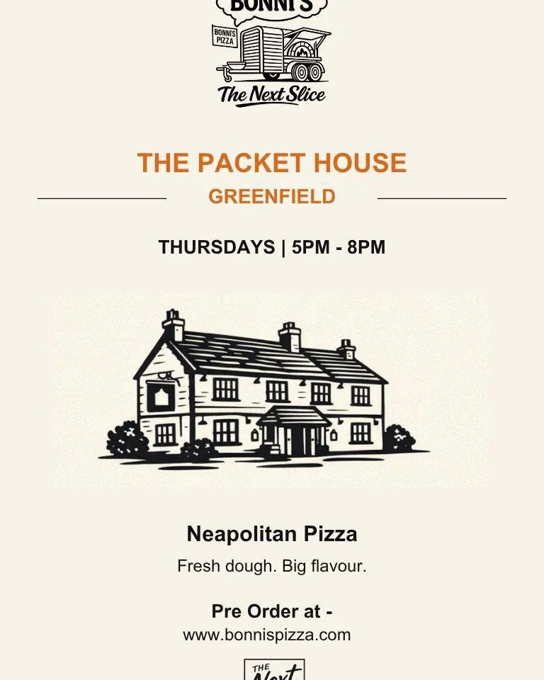 Looking forward to meeting new people at The Packet House
🍕🍕
#pizza #bonnis #bonnispizza #localbusiness #thepackethouse #greenfield