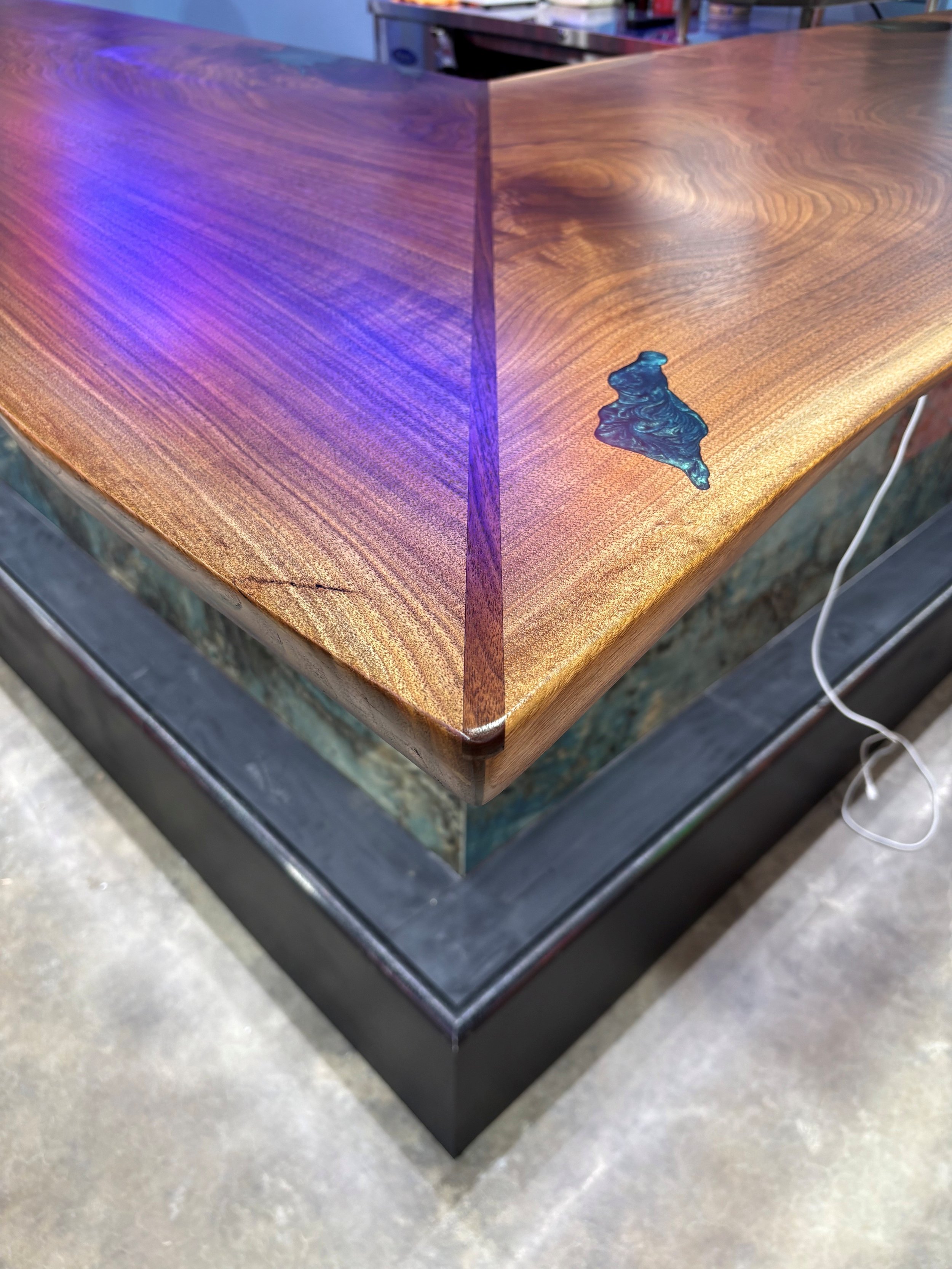 Black Walnut Bar Top/Epoxy