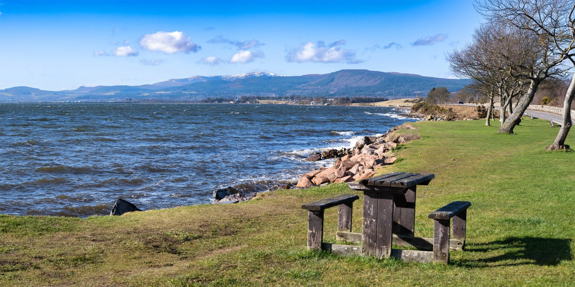 Sunshine at Invergordon.  A bright day for photography!