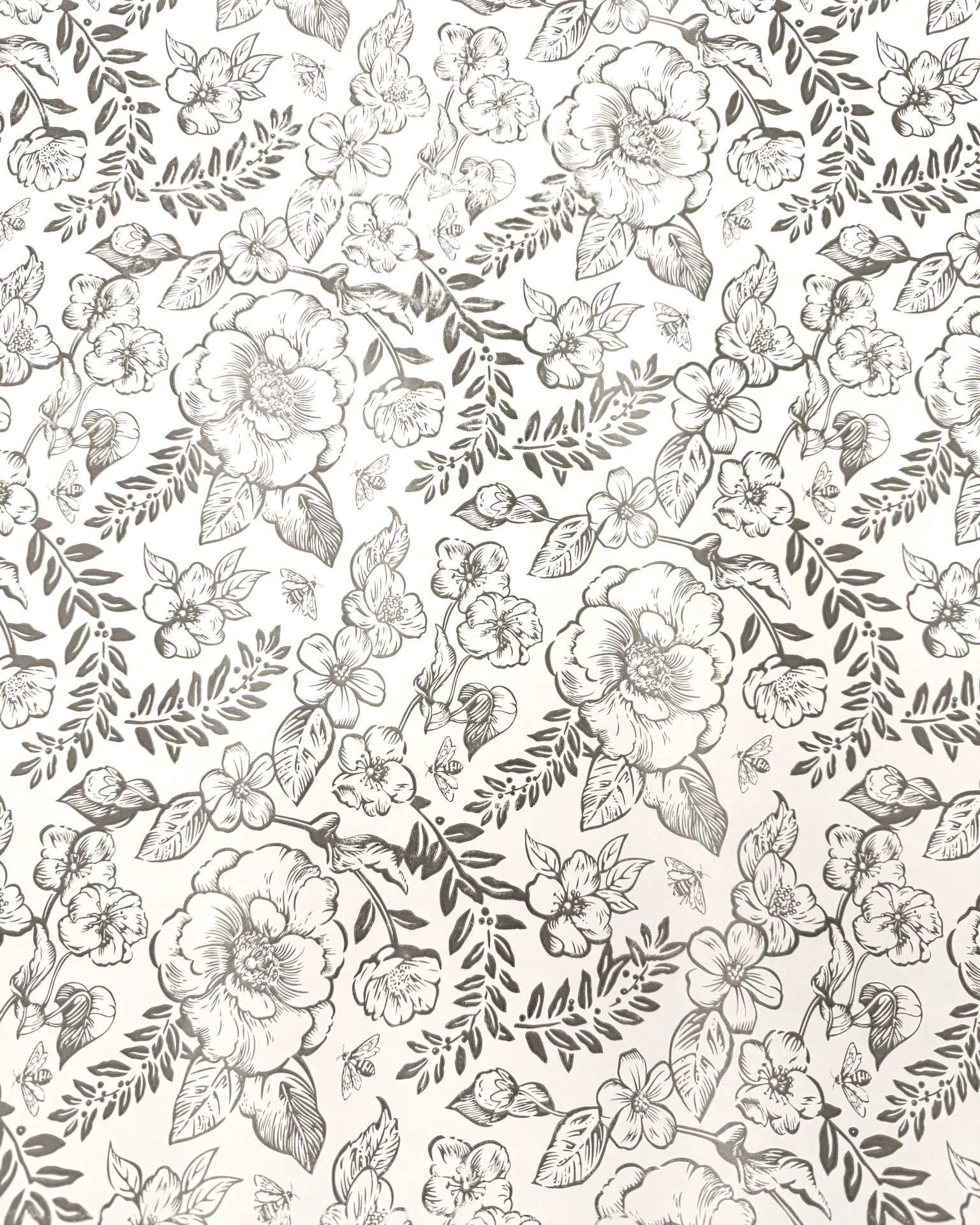 Slate Botanical Toile