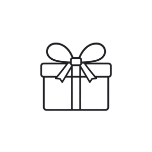 Wrapped gift with a bow