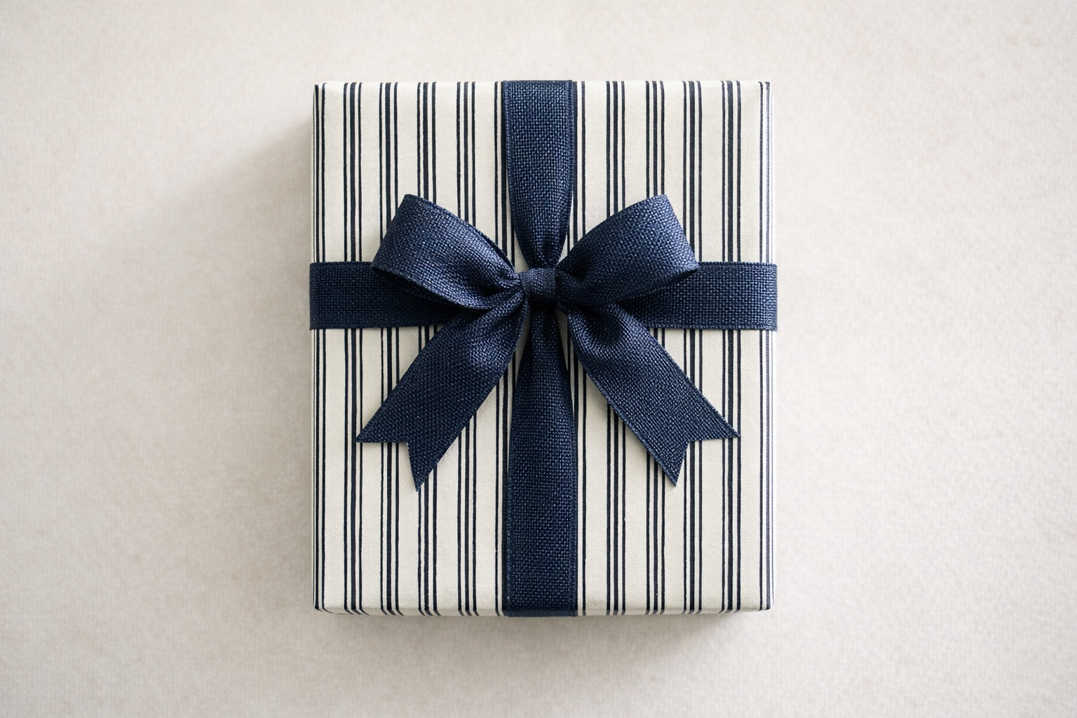 Navy Ticking Stripe