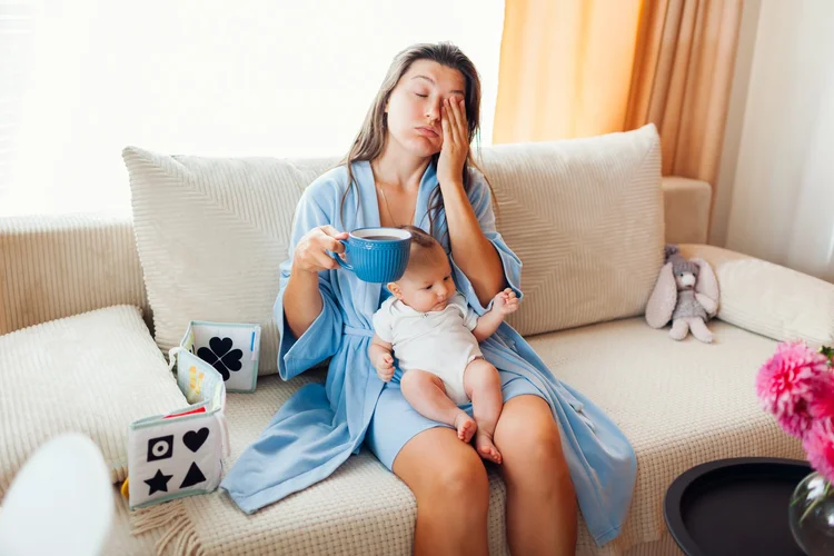 A mother and child in a peaceful moment