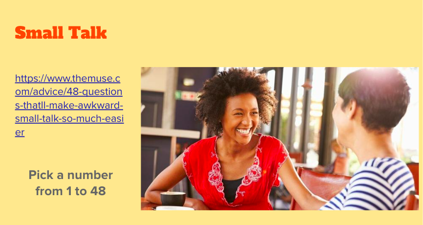 A woman and a man having a conversation at a cafe, smiling and engaging in small talk.