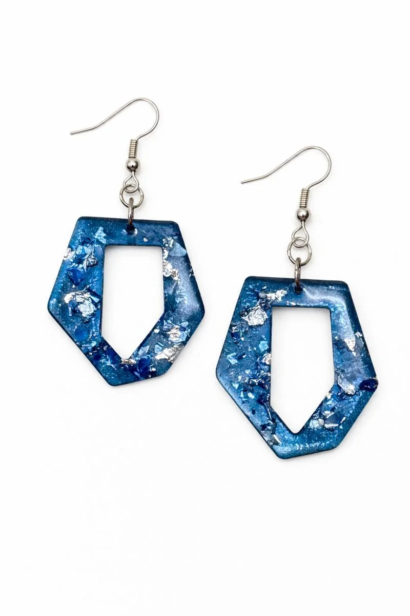 Arctic Shard Geometric Earrings