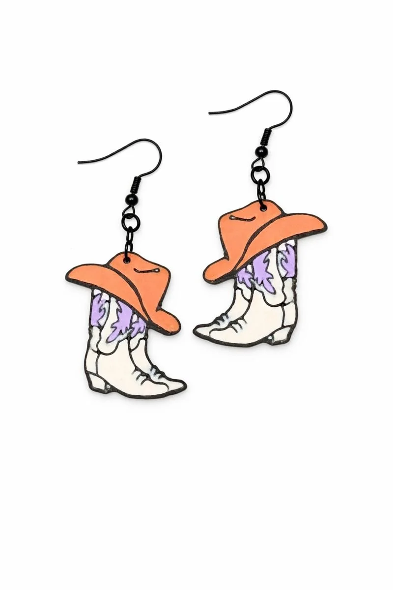 Cowgirl Boot & Hat Earrings