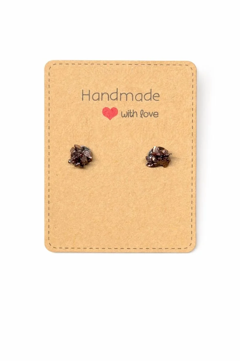 Midnight Crystal Stud Earrings