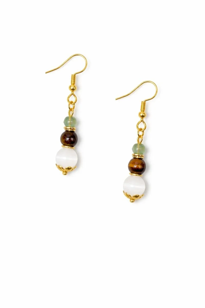 Earthstone Balance Drop Earrings