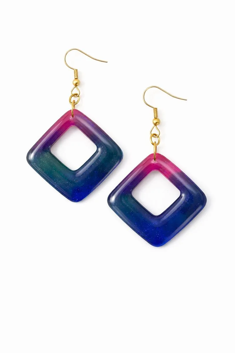 Aurora Square Gradient Earrings