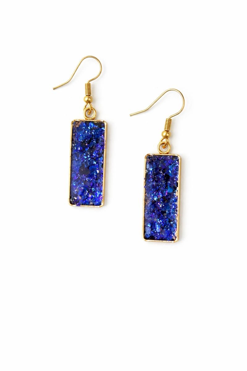 Midnight Sparkle Bar Earrings