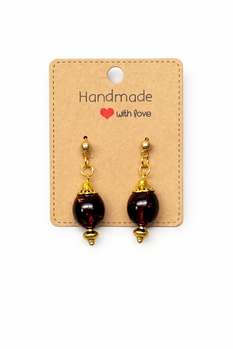 Velvet Ember Drop Earrings