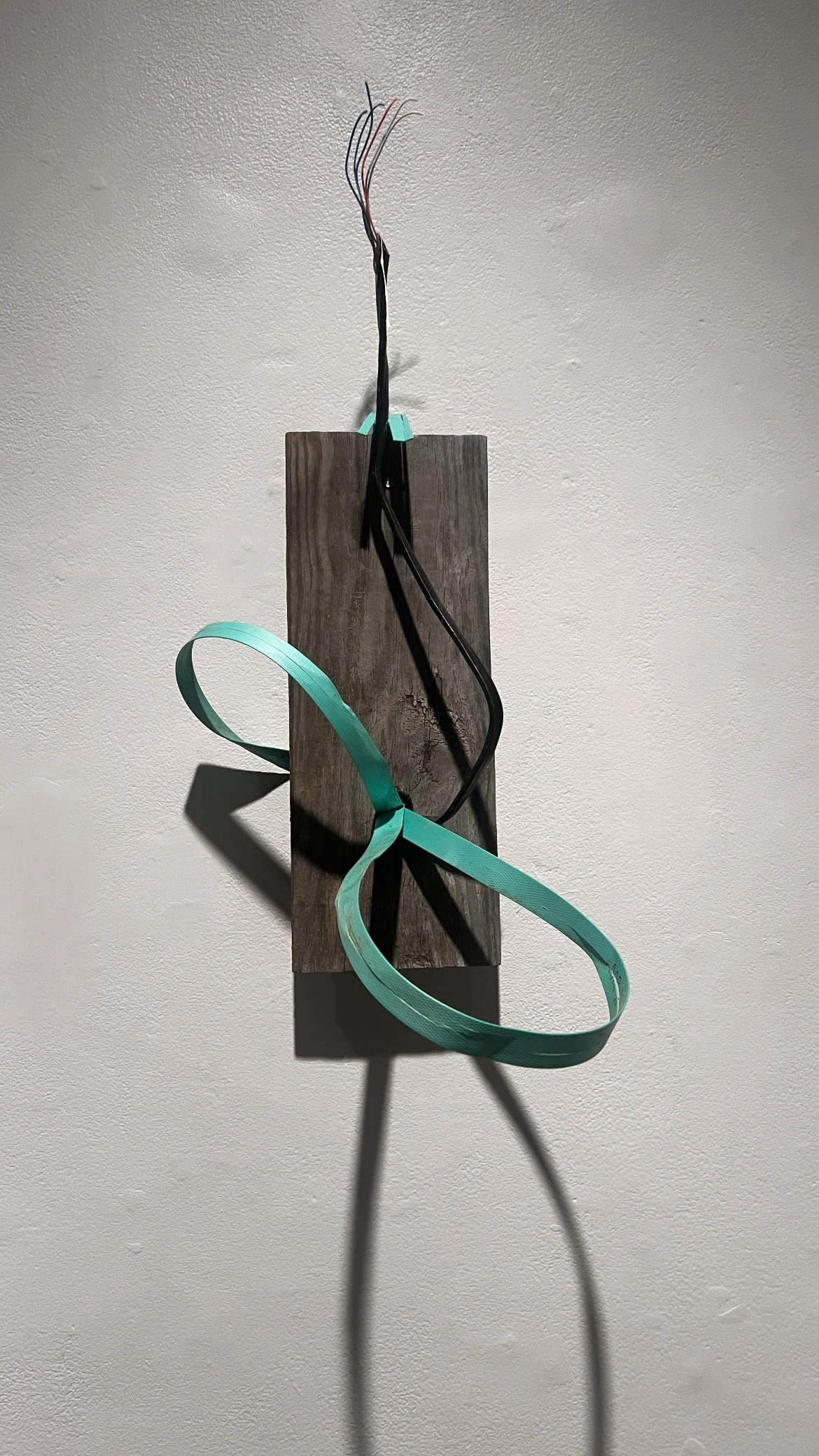 Nail by Use Series, Found road materials, size varies, 2024