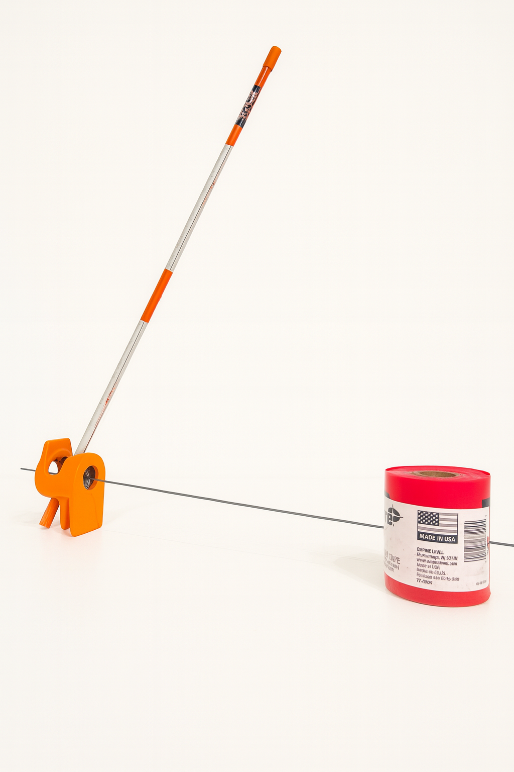 Puncture Warning, Caution tape, wire, stick, pump bottom, 18x3x17 in, 2025