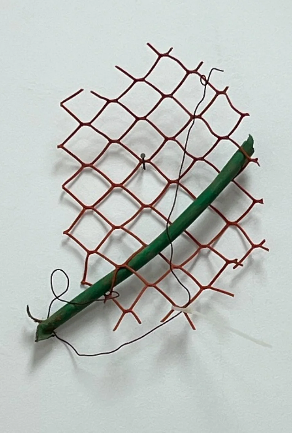 Nail by Use Series, Found road materials, size varies, 2024