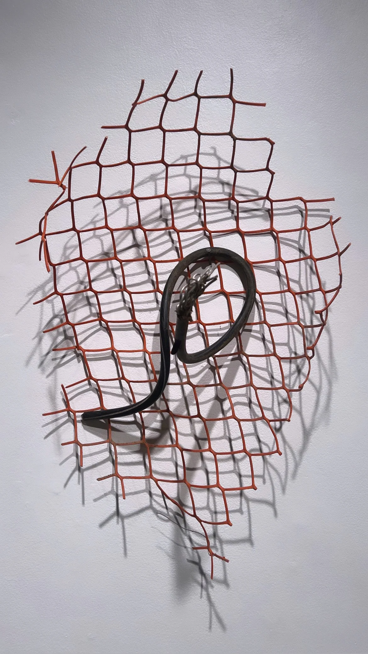 Nail by Use Series, Found road materials, size varies, 2024