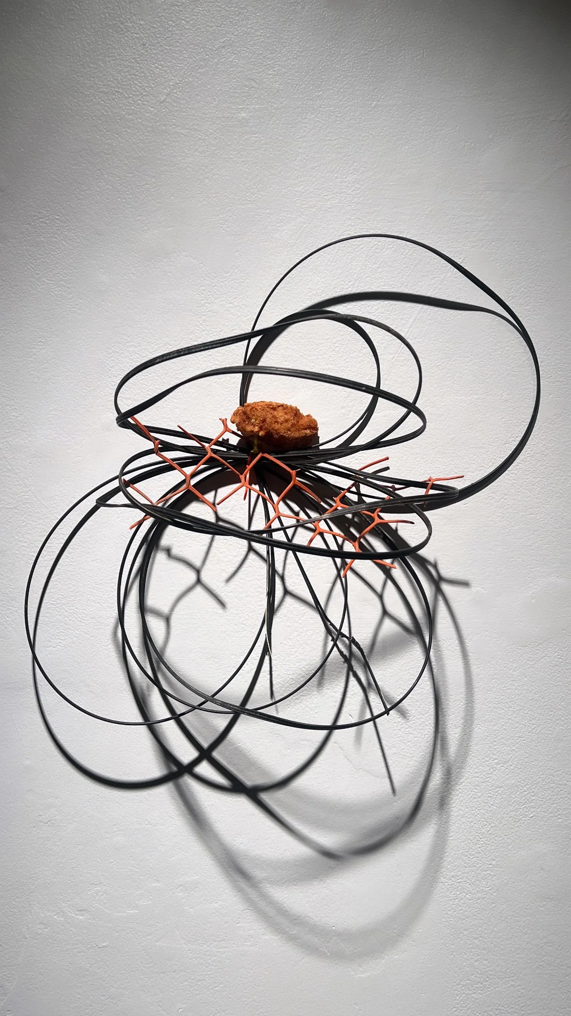 Nail by Use Series, Found road materials, size varies, 2024