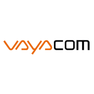 Logo of Vaya.com with orange and black text.