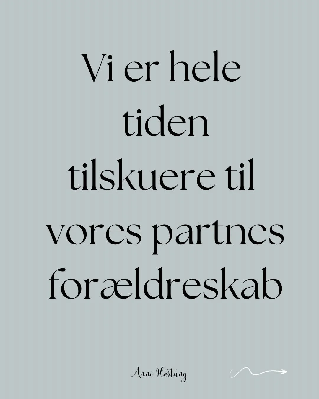 Noget af det f&oslash;rste jeg m&aelig;rkede, der var anderledes ved at v&aelig;re i et sammenbragt parforhold end et parforhold i kernefamilien var dette ⤵️

Jeg var tilskuer til Michaels for&aelig;ldreskab 

Tilskuer og ikke AKT&Oslash;R 

For de v