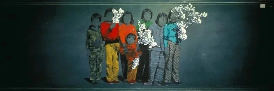 The Excursion That I Missed B, 1993, Oil pastel on chalkboard, 47 1/4 × 141 3/4 inches (120 x 360 cm)