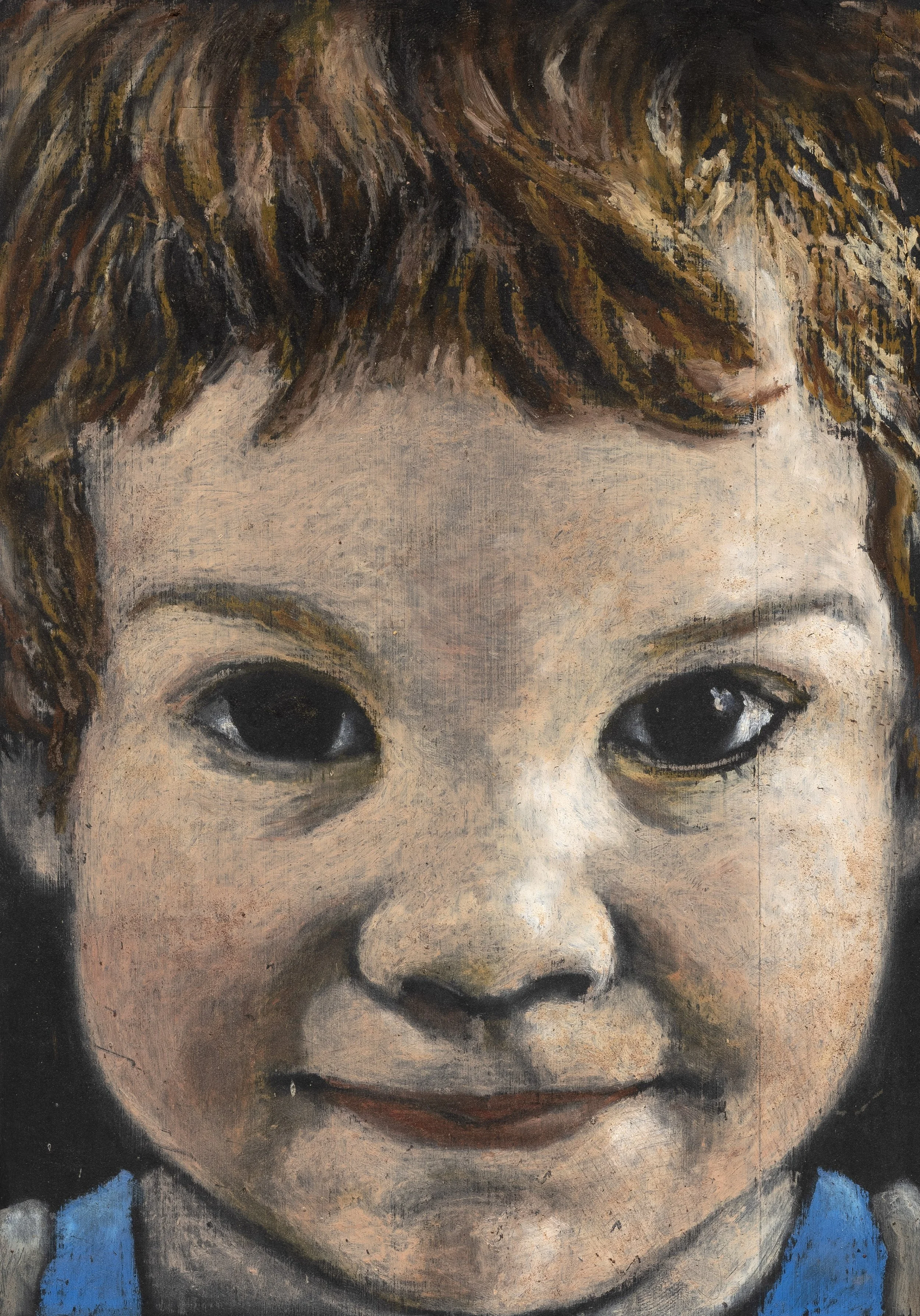 Vermont Boy, 1996, Oil on chalkboard, 11 3/8 × 8 1/2 inches (29 × 21.5 cm)