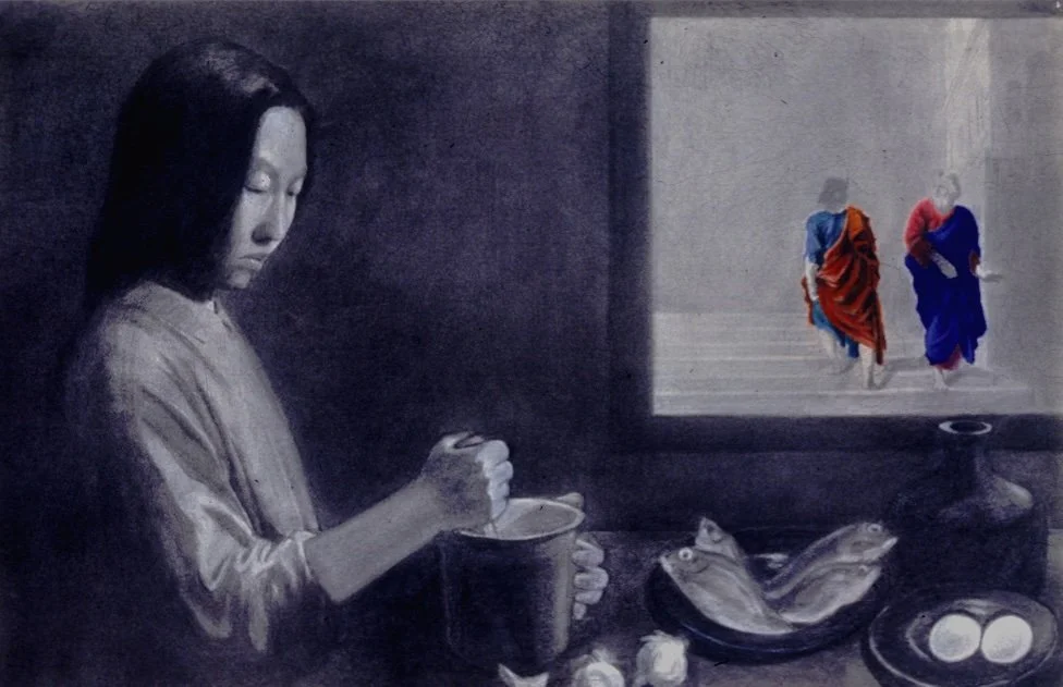 Endless Thought, 1987, Pencil and pastel on paper, 38 1/4 x 24 3/4 inches (97 x 63 cm)