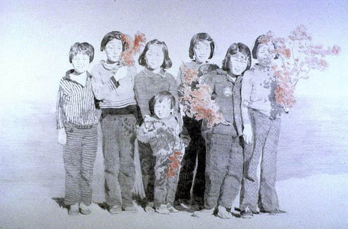 내가 결석한 소풍날, 1987, Pencil on paper, 21 1/2 x 17 3/4 inches (54.5 x 45 cm)