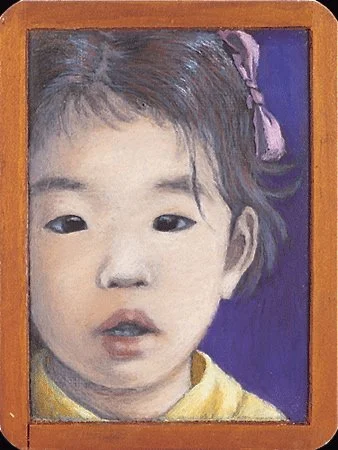 Child, 2002, Oil pastel on chalkboard, 11 3/8 x 8 1/2 inches (29 x 21.5 cm)