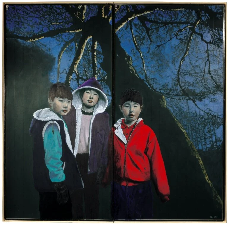 The Abundant Absence, 1996, Oil pastel on chalkboard, 94.5 × 94.5 in (240 × 240 cm)