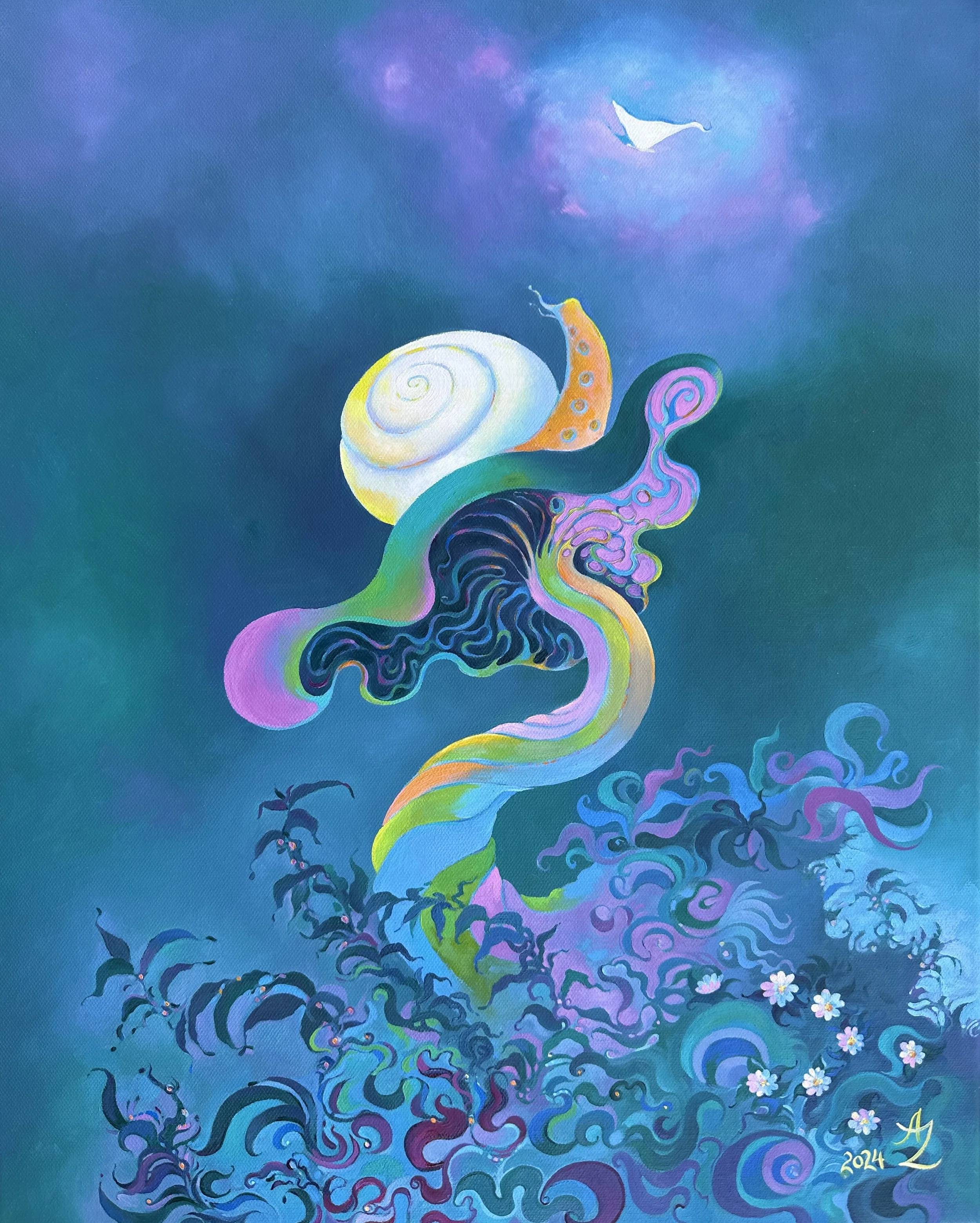 The Spiral of Dreams 
16 x 20 in