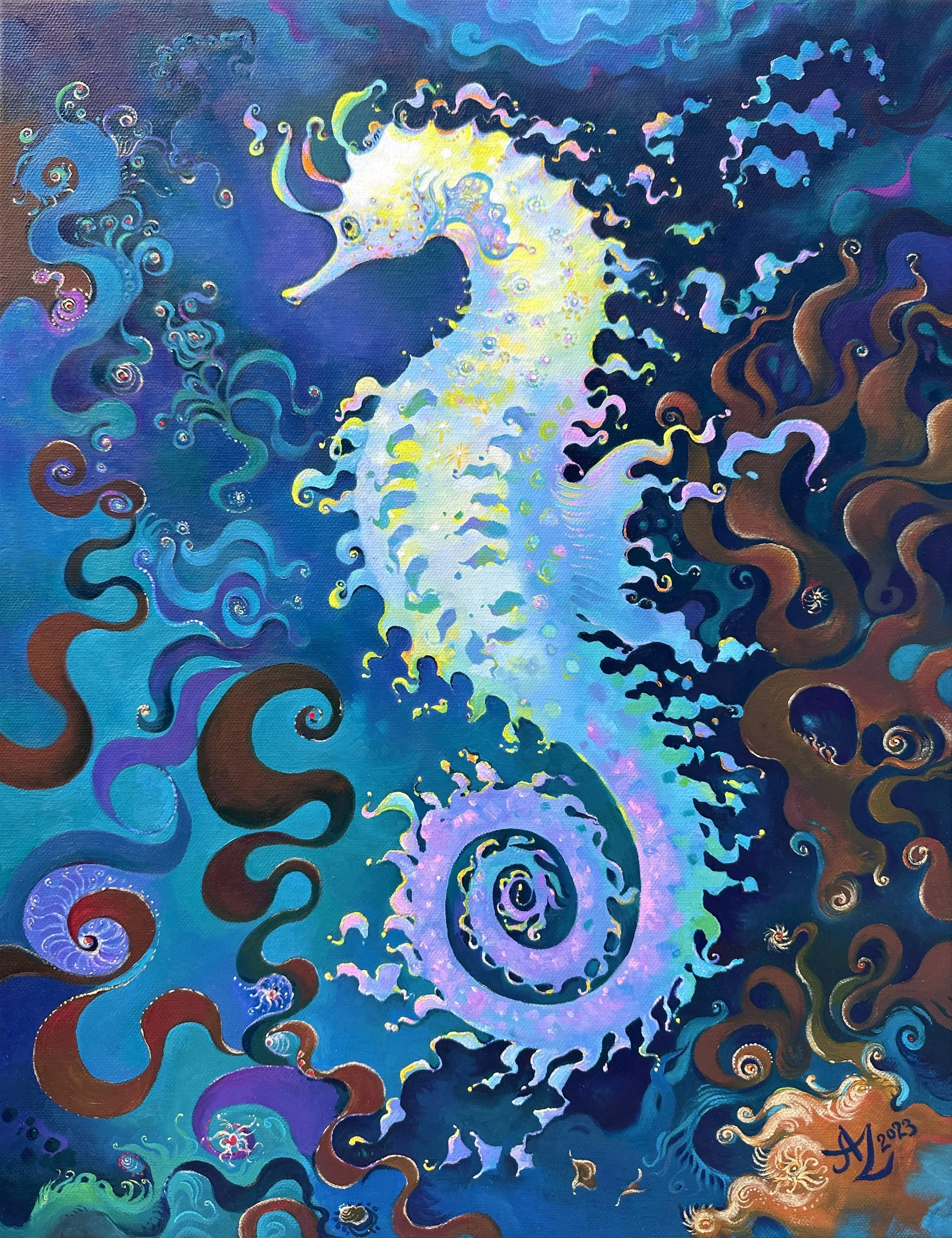 Seahorse, 14 x 18
