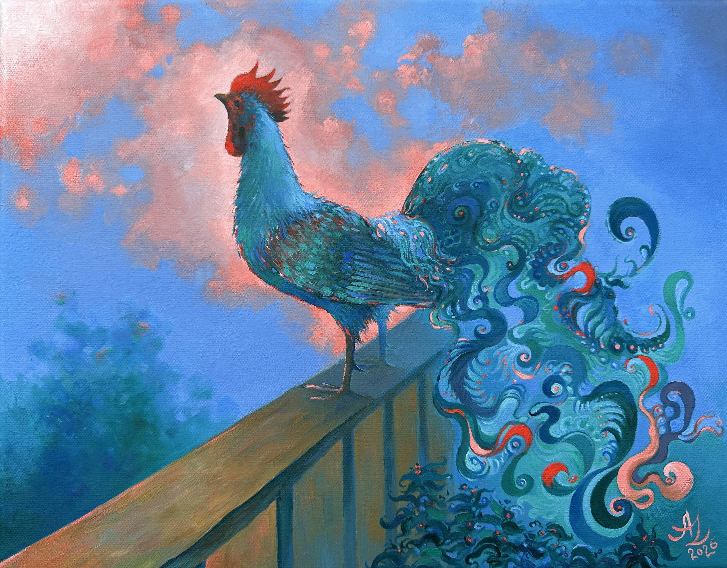 Morning Herald, Oil on Canvas, 14 x 11 in