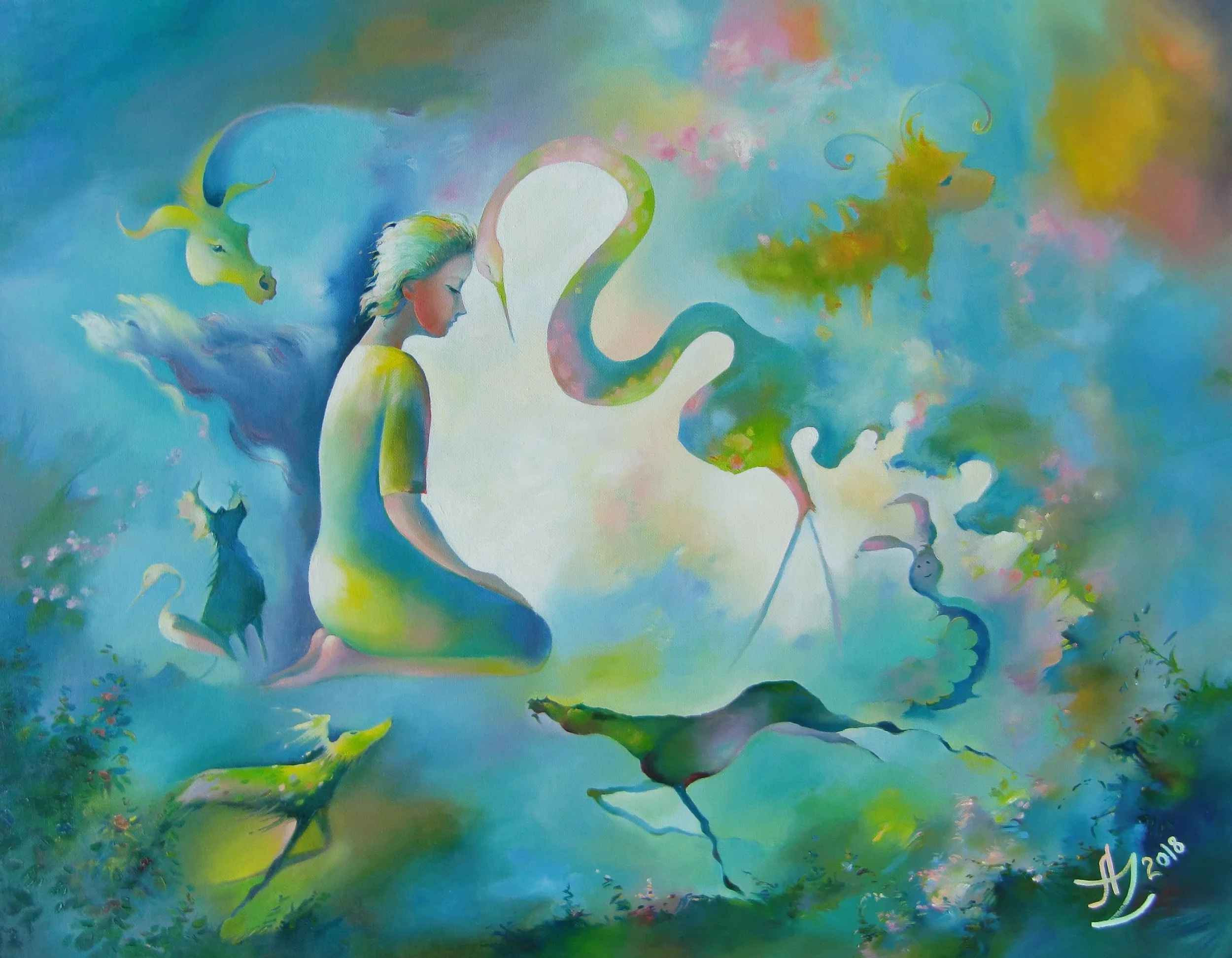 Feeling Oneness, 28 x 22 in